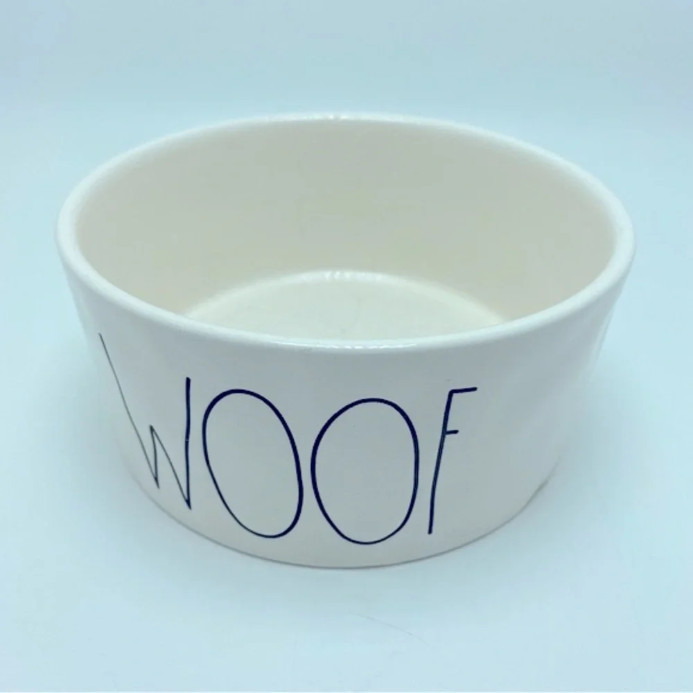 Rae Dunn WOOF Large Dog Bowl